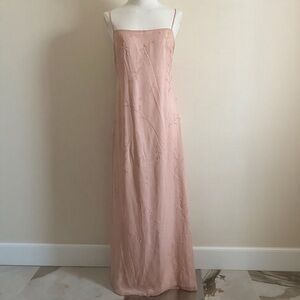 Vintage laundry by Shelli segal pink silk dress
